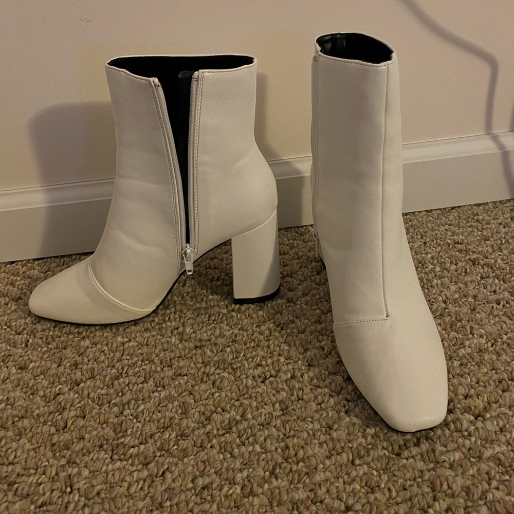 White booties